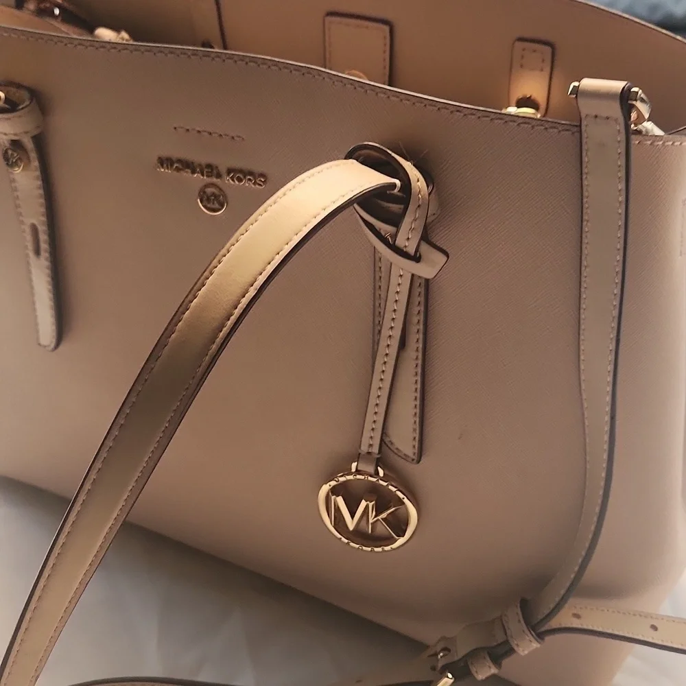Michael Kors Tan Leather Tote Bag